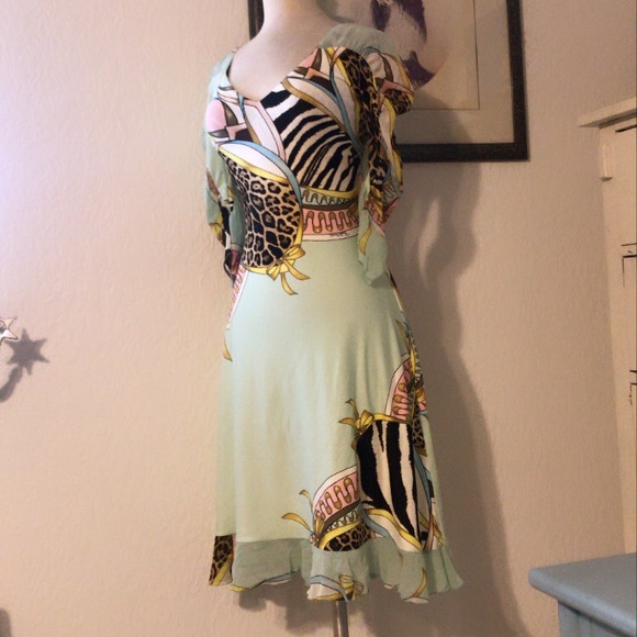 RAREVintage!RobertoCavalli Pastel color midi Dress - Picture 2 of 7